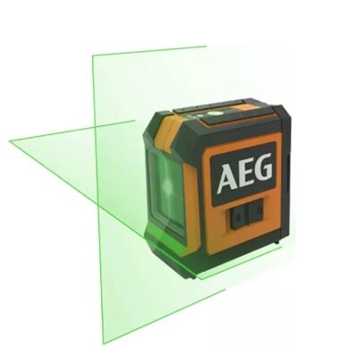 تراز لیزری دو خط آاگ (AEG) مدل CLG220-K | نور سبز با برد ۲۰ متر + پایه آهنربایی