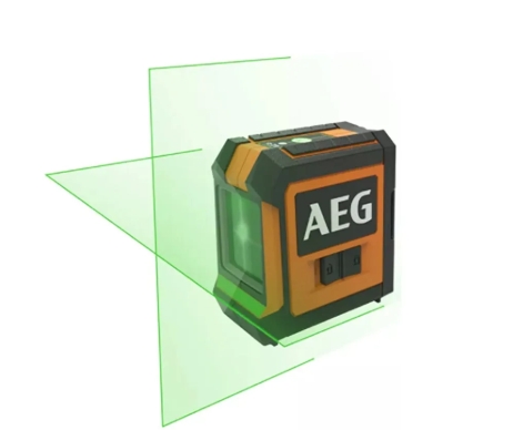 تراز لیزری دو خط آاگ (AEG) مدل CLG220-K | نور سبز با برد ۲۰ متر + پایه آهنربایی